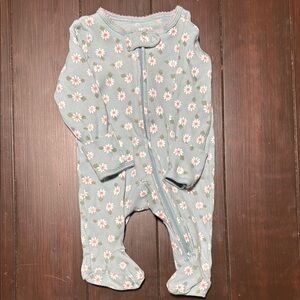 Carter's Blue and White Footie One Piece with Zipper